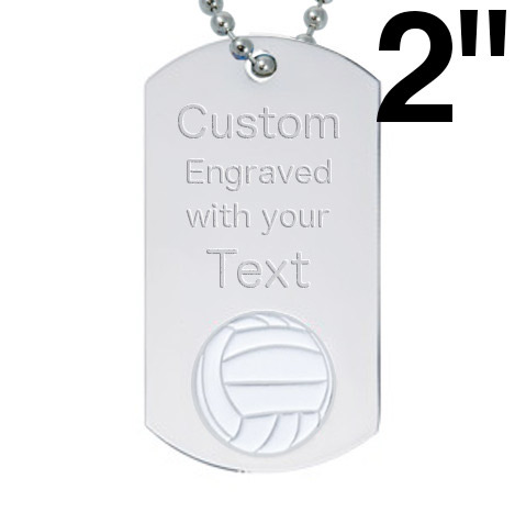 Volleyball Dog Tags