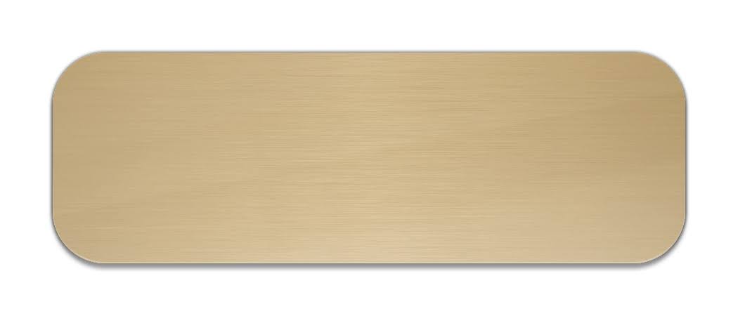 Blank Bright Gold Brass Plate