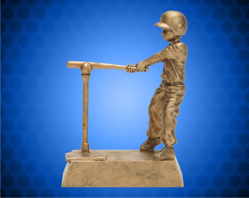 7" Gold Male T-Ball Resin