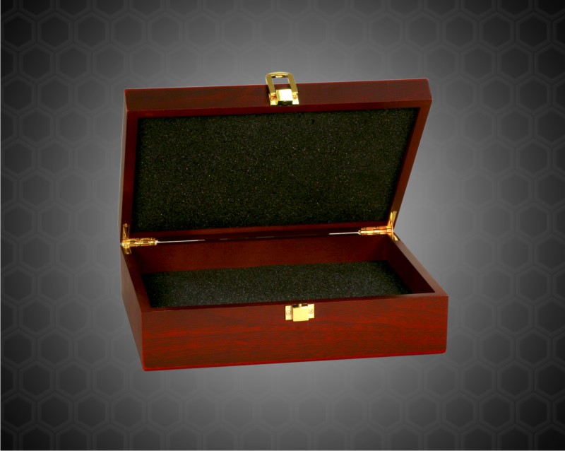 7 3/4 X 6 1/4 inch Rosewood Finished Gift Box