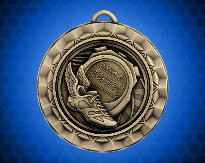 2 5/16 inch Gold Track Spinner Medal