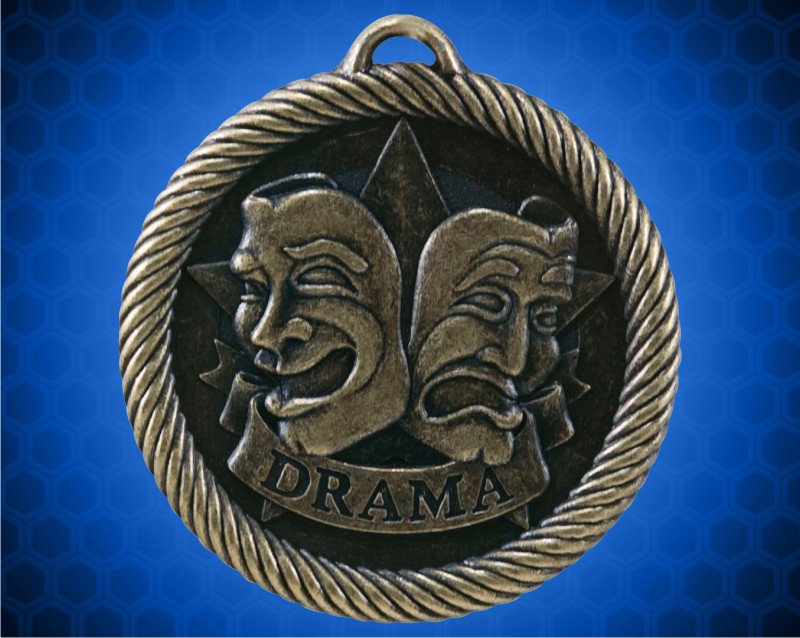 2 inch Gold Drama Value Medal