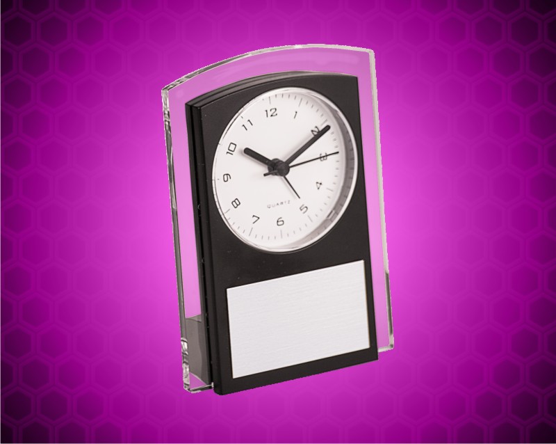 5 1/2 inch Black Promotional Plastic Clock