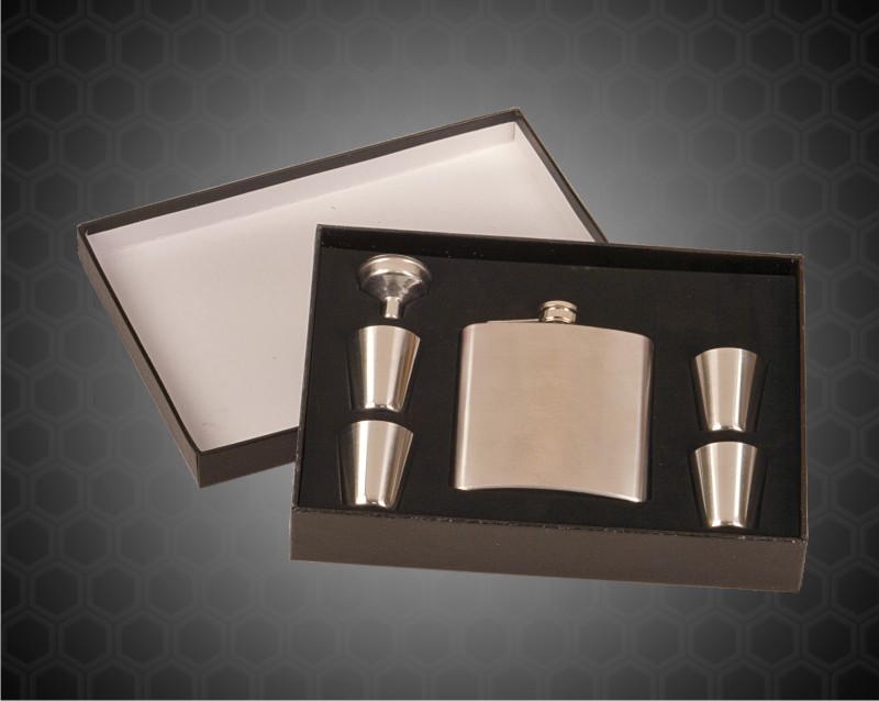 6 oz. Stainless Steel Flask with Presentation Box