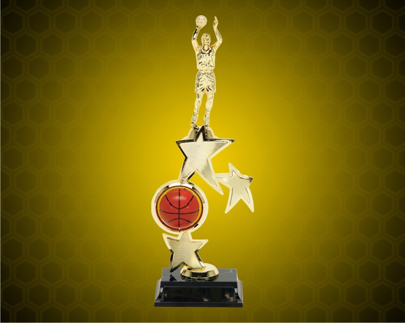 13" Female Basketball Spin Star Trophy