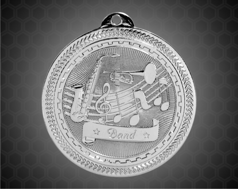 2 inch Silver Band Laserable BriteLazer Medal