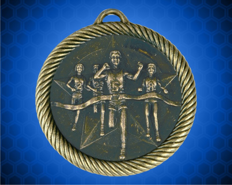 2 inch Gold Cross Country Value Medal